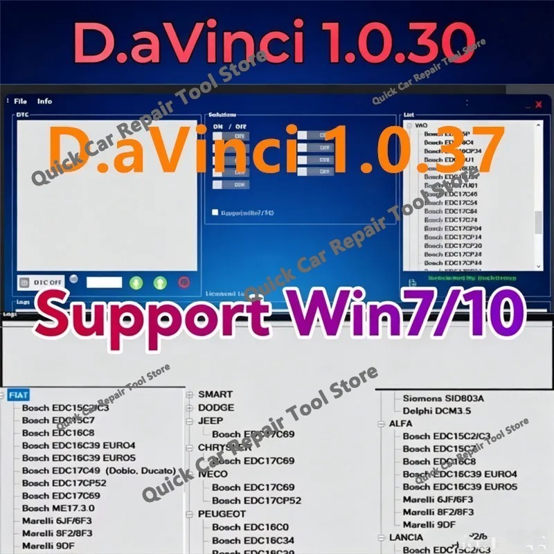 3D Printing Software - 2026年大ヒット最新版 Davinci 1.0.37 フル機能ソフトウェア Win7/10/11対応、K.ESS/KTAG 3対応、永久ライセンス付き