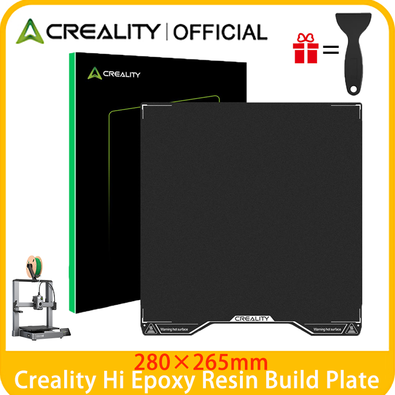 3D Printing Epoxy Resin - Creality Hi エポキシ樹脂ビルドプレート、280×265mm コーティングスプリングスチールベッドプレート Creality Hi