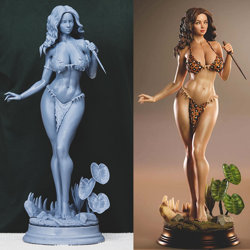 3D Printing Character - 3 スタイル Origi キャラクター 6083 洞窟女性