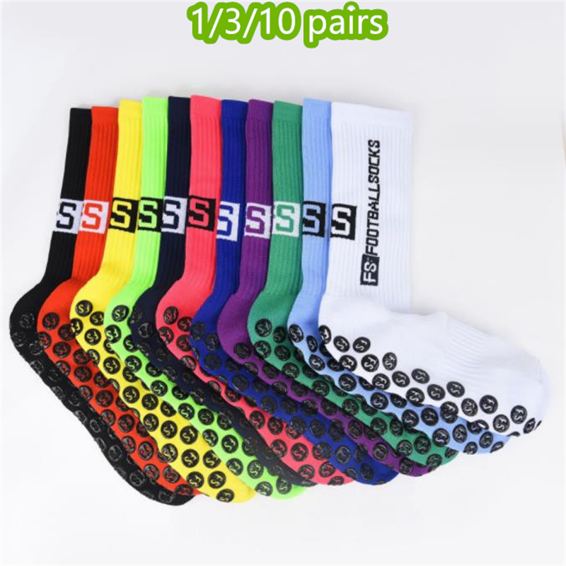 Silicone Sock Hotend - 1/3/10 ペア fessional ノンスリップサッカーソックス男性女性スポーツソックスシリコーン底サッカースポーツランニングサイクリンググリップ靴下