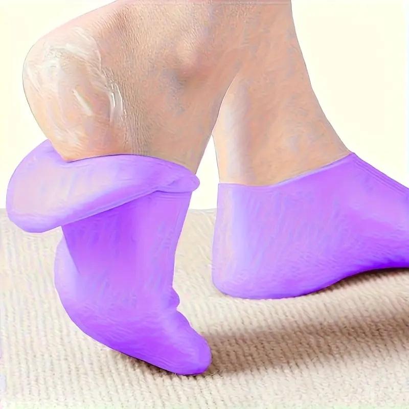 Silicone Sock Hotend - 乾燥してひび割れた足のためのシリコン保湿フットソックス1組 フットケアソックス スパペディキュアソックス マッサージ保湿ジェルソックス+