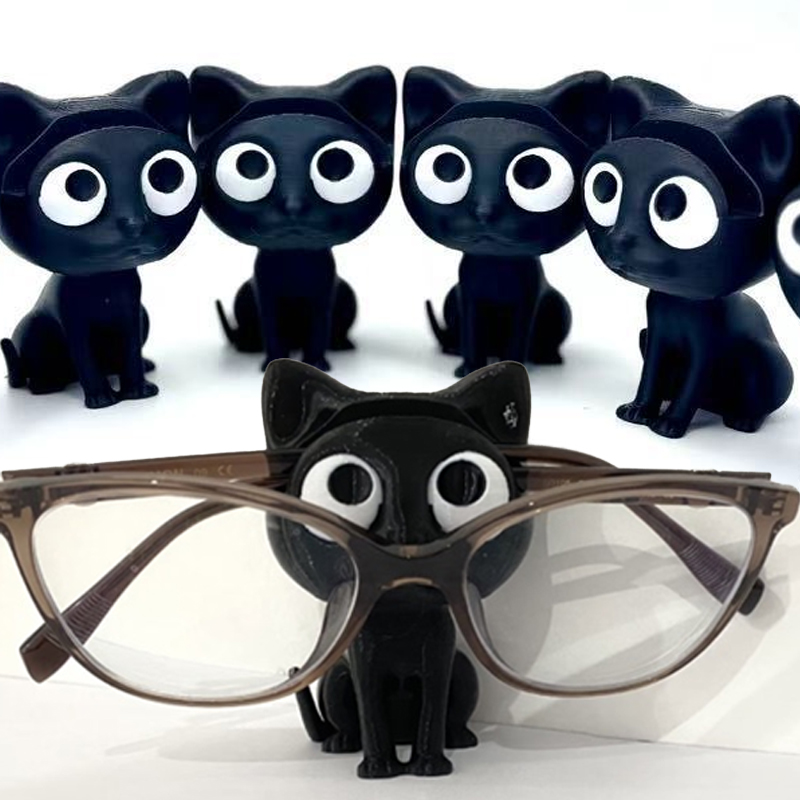 3D Printing Glasses Frames - 3D かわいい猫眼鏡フレームホルダープラスチックデスクトップオーガナイザー寝室浴室収納メガネフレーム家の装飾アクセサリー