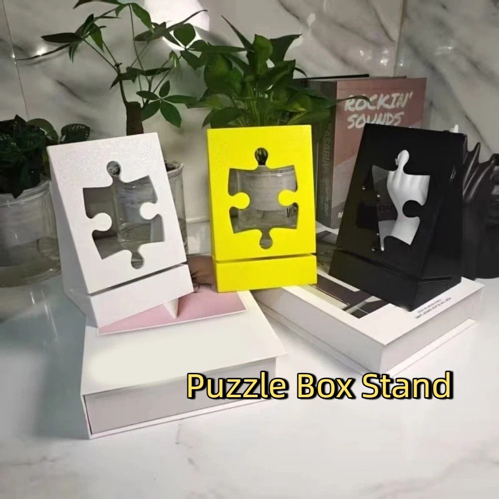 Enclosure 3D Printing - クリエイティブ 3D 印刷パズルボックススタンド安定したサポート装飾ポスターホルダープラスチックパズル収納ラックアートストレージ