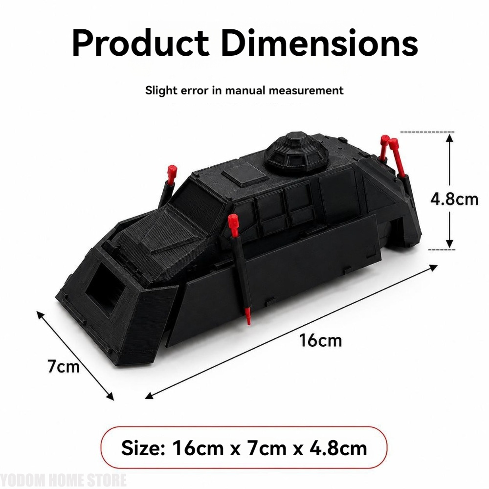 3D Printing Gif - 3Dプリント製Tiv2展開型竜巻対策車両2静的スケールディスプレイモデル、科学ファン向けの収集価値のあるデスクデコレーションギフト