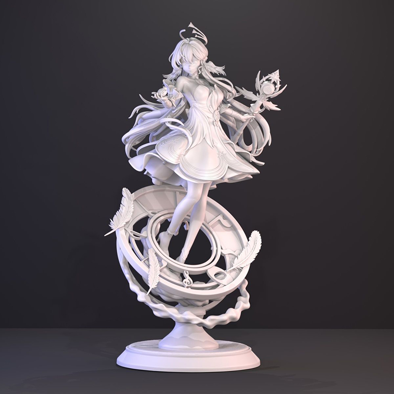 3D Printing Character - 未塗装3Dプリントフィギュア アニメゲームキャラクター ガレージキット コレクタブルモデル スタチュー アニメフィギュア