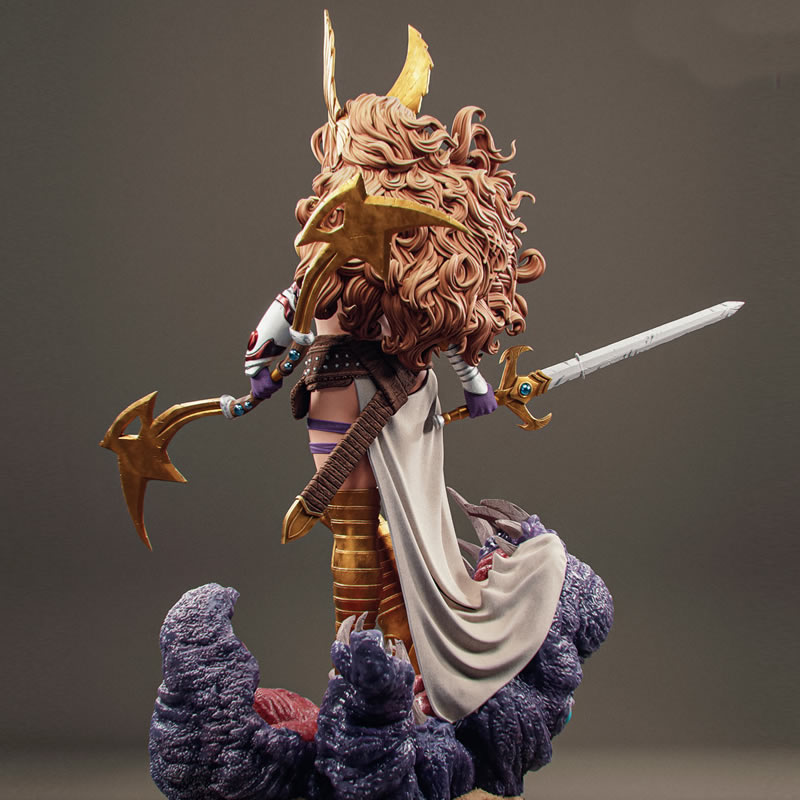3D Printing Character - 2 スタイルコミックキャラクター 6399 アンジェラ 3D プリントモデル未組み立て未塗装カスタムジグソーパズル