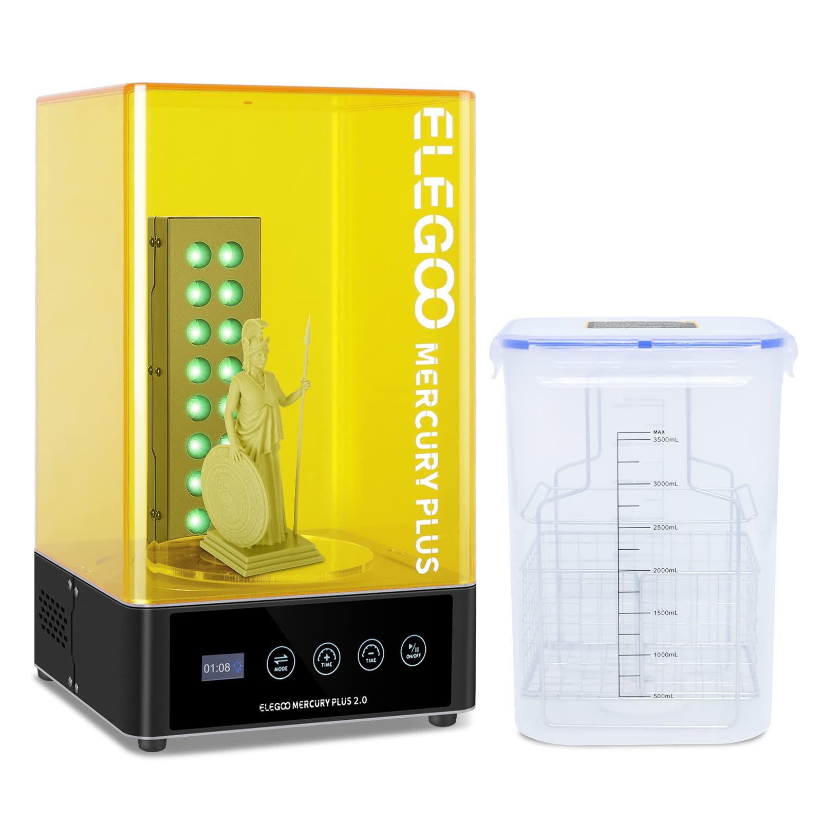 3D Printing Model - ELEGOO Plus 2.0 ウォッシュ＆キュアステーション 洗浄・硬化機 レジン硬化ステーション