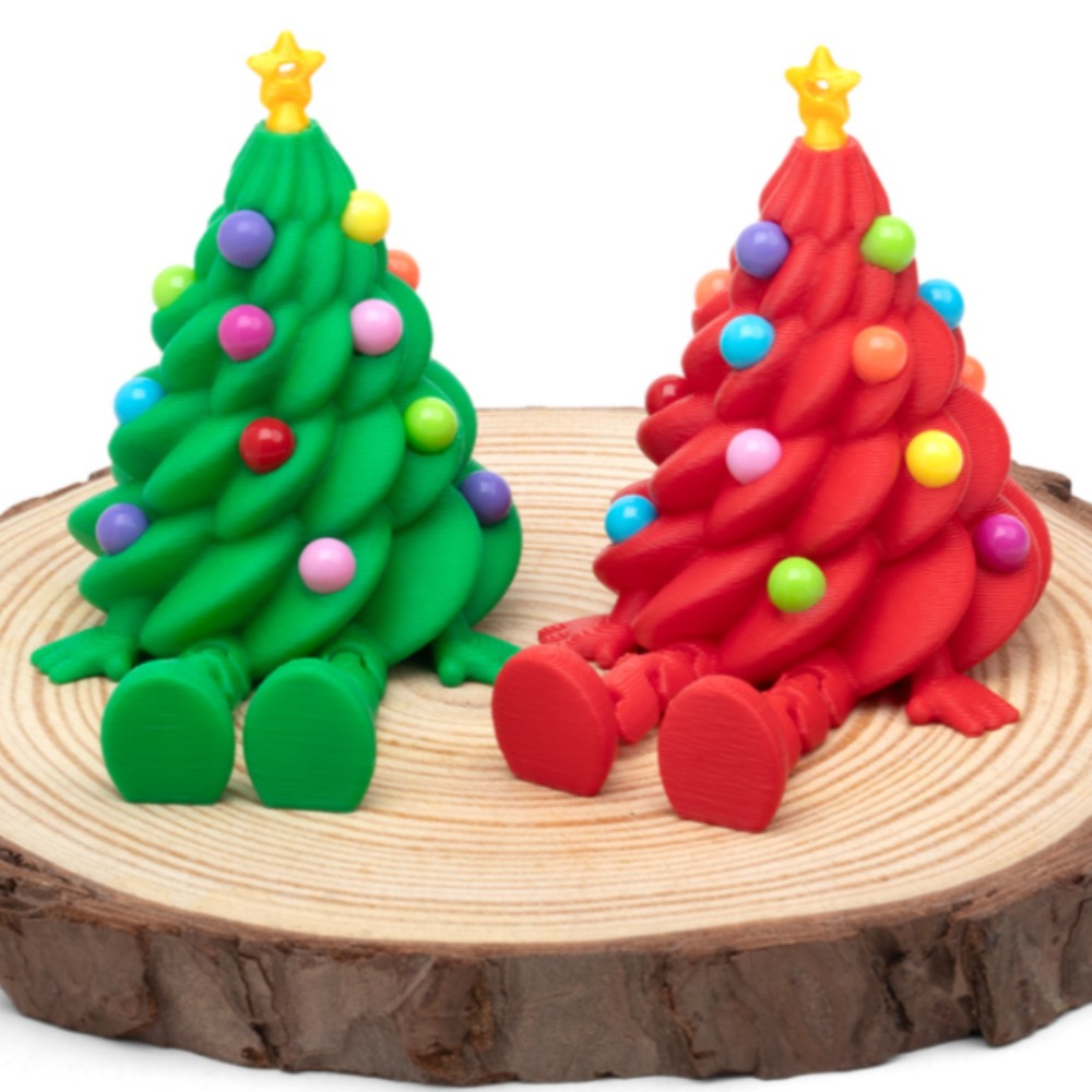 3D Printing Xmas - 3Dプリントされたクリスマスツリーフィギュア、多関節可動式クリスマスデコレーション、ナビダッドホームアクセサリー、子供向けギフト、リビングルームデコレーション