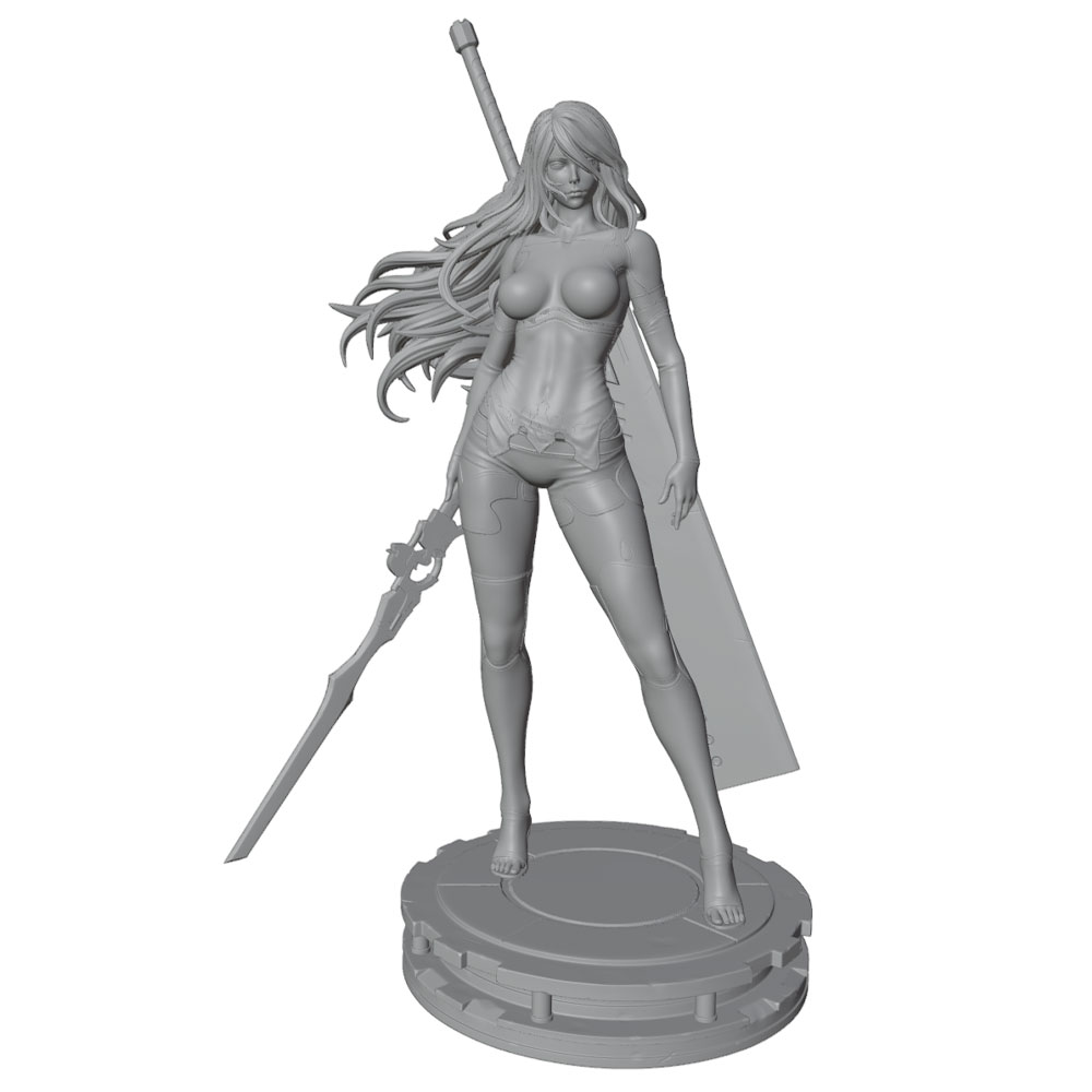 1/24 デスクトップ装飾品、女戦士モデルキット、剣を持った - 3D Printing Instructor のレビューと価格