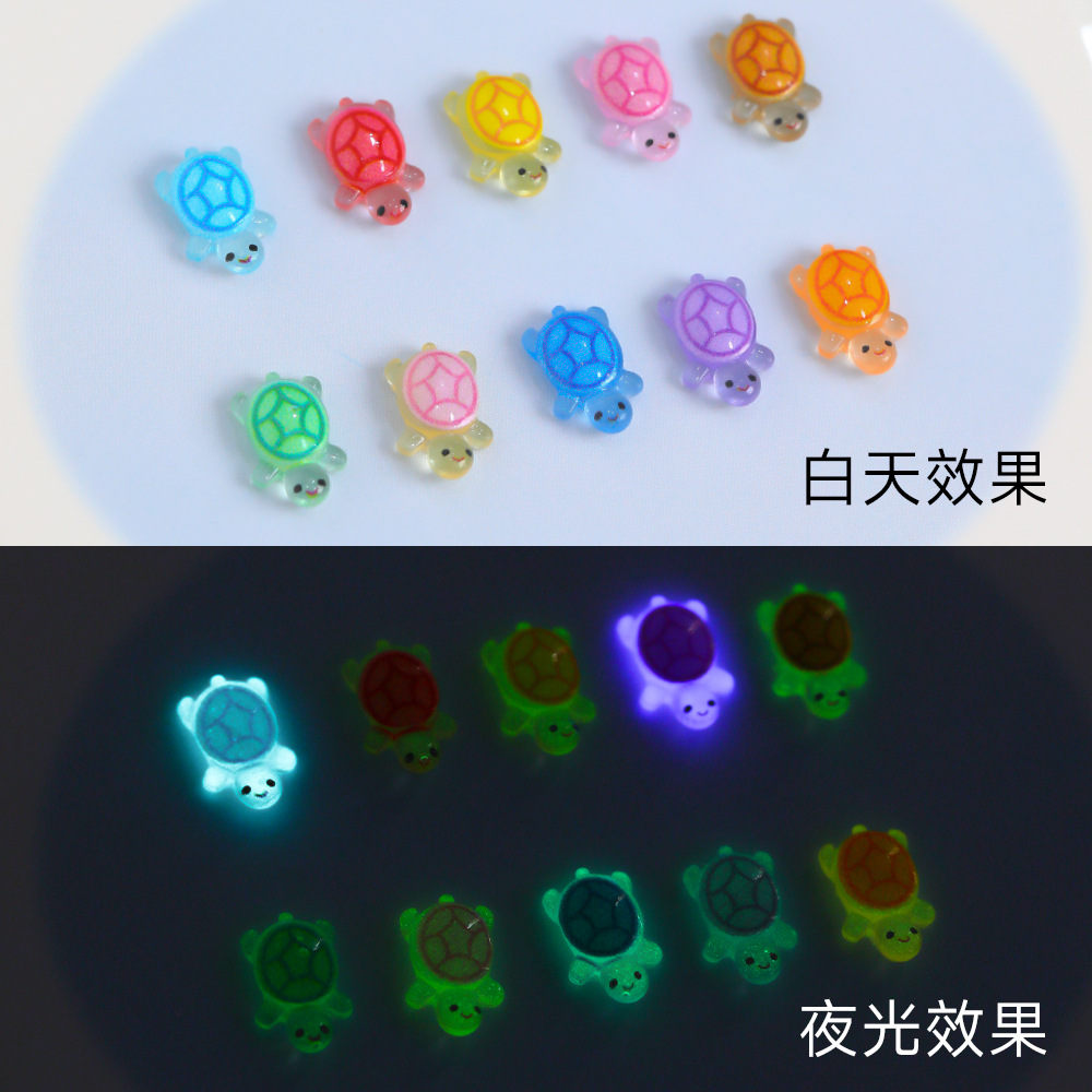 20個入り 暗闇で光るミニタートルネイルアートチャームアクセ - 3D Printing Epoxy Resin のレビューと価格