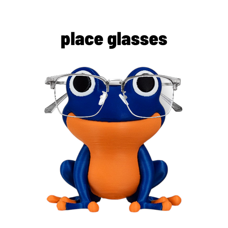 クリエイティブ大きな目を持つカエルの形をしたメガネフレーム  - 3D Printing Glasses Frames のレビューと価格