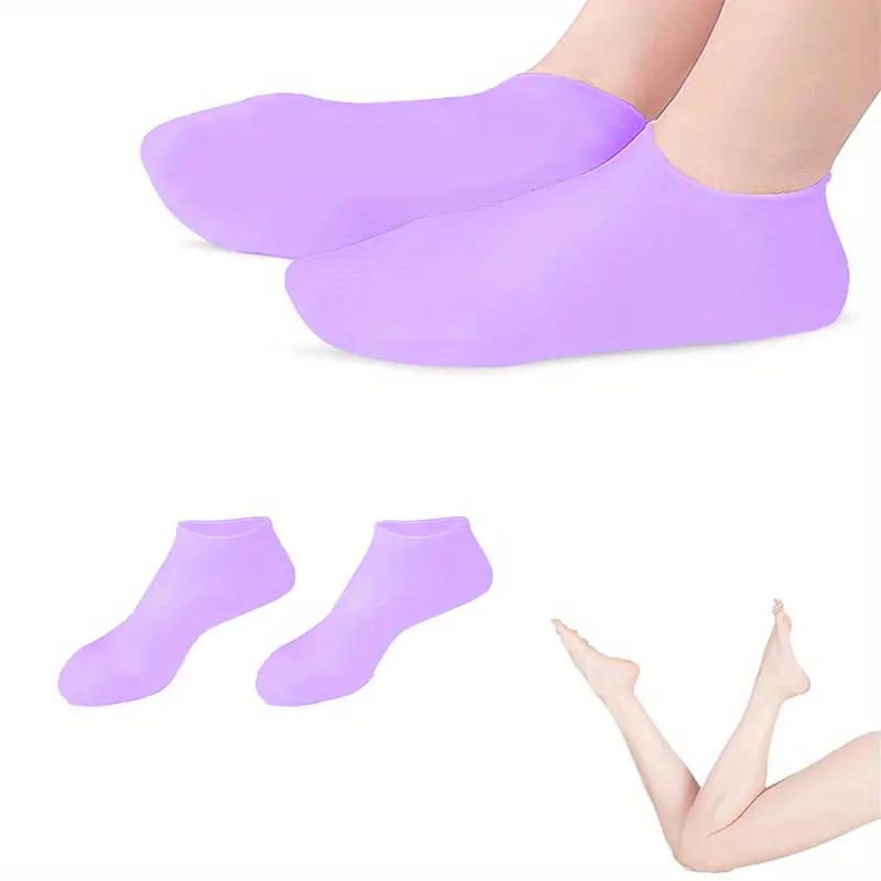 乾燥してひび割れた足のためのシリコン保湿フットソックス1組  - Silicone Sock Hotend のレビューと価格