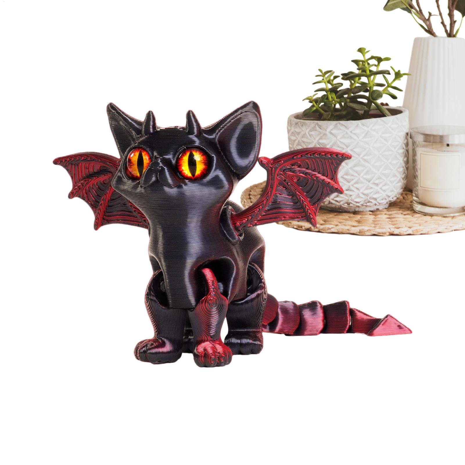 3Dプリント動物 3Dプリント猫フィギュア デスク用可動式多 - 3D Printing Character のレビューと価格