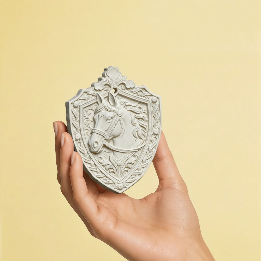 ヴィンテージ馬頭シールドレリーフシリコンモールド 3D 動物 - 3D Printing Epoxy Resin のレビューと価格
