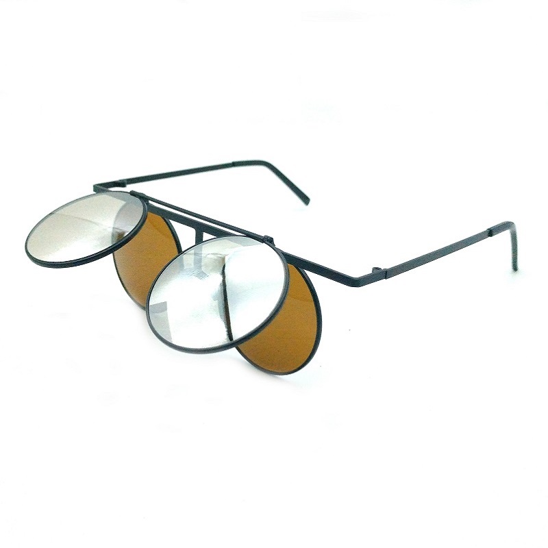 エマージング ブラックフレーム シルバーレンズ フリップアッ - 3D Printing Glasses Frames のレビューと価格