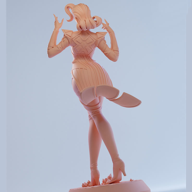 2 スタイルコミックキャラクター 6411 女王 3D プリ - 3D Printing Character のレビューと価格