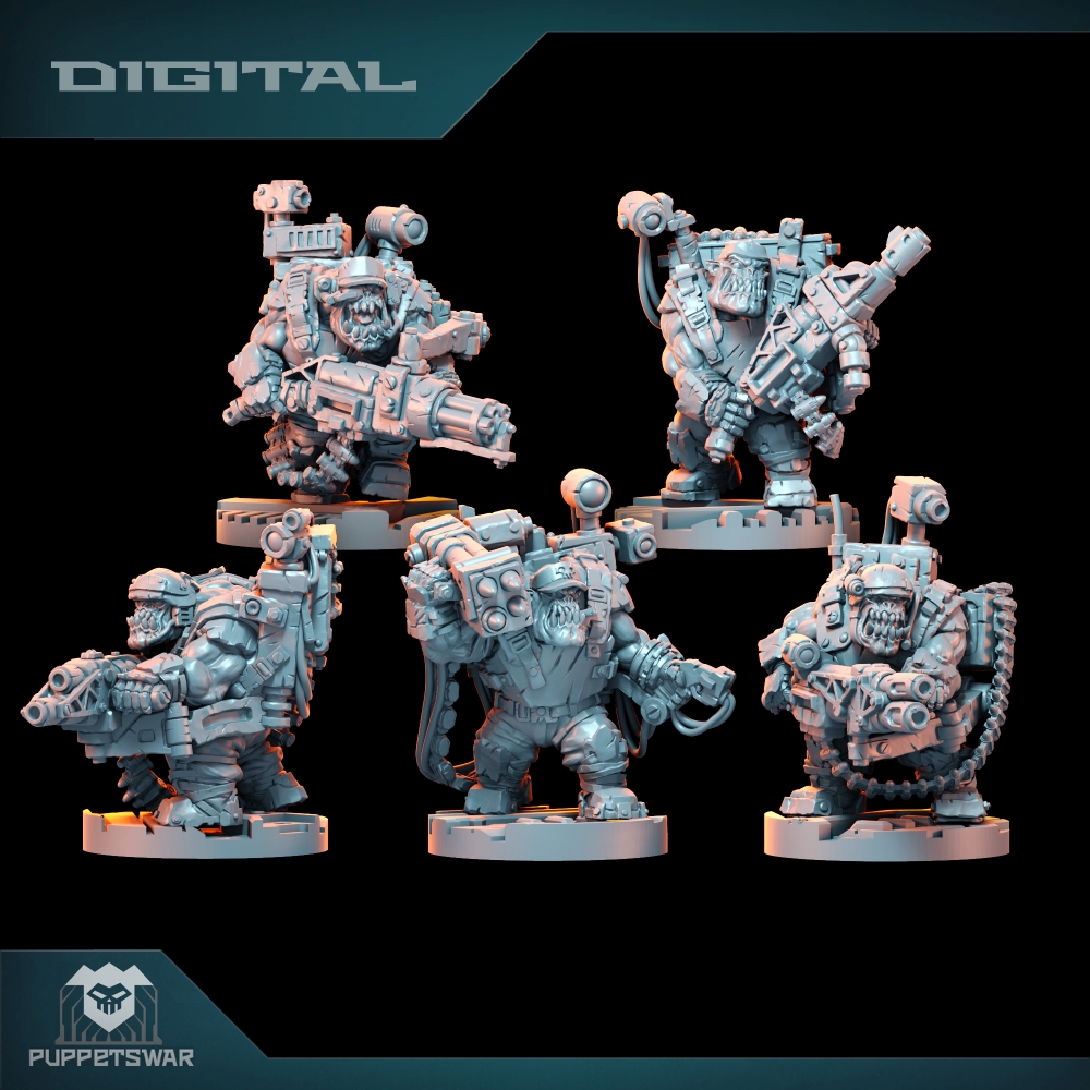 Orc Ultimate Badasses Squad、グリ - 3D Printing Model のレビューと価格