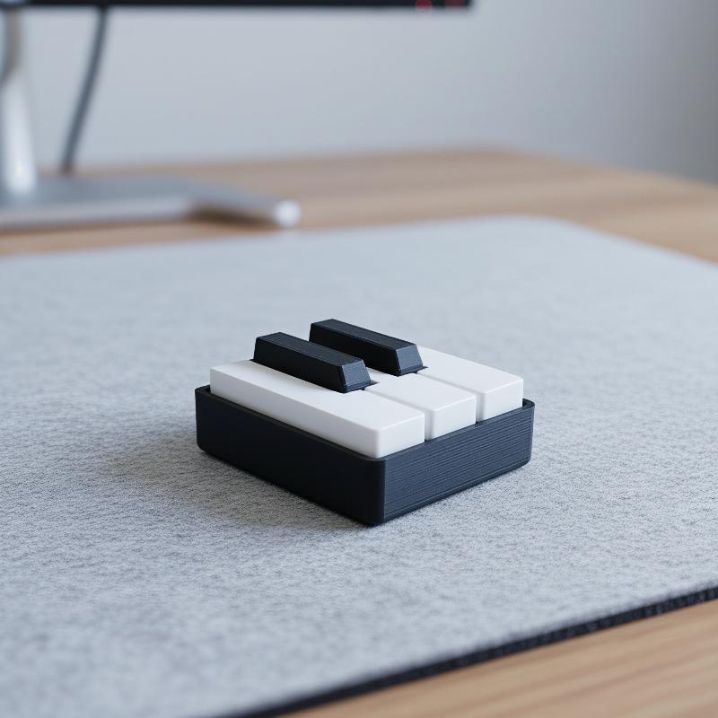 プレス式3DプリントPLAピアノキーボード型フィジェットクリ - 3D Printing Model のレビューと価格