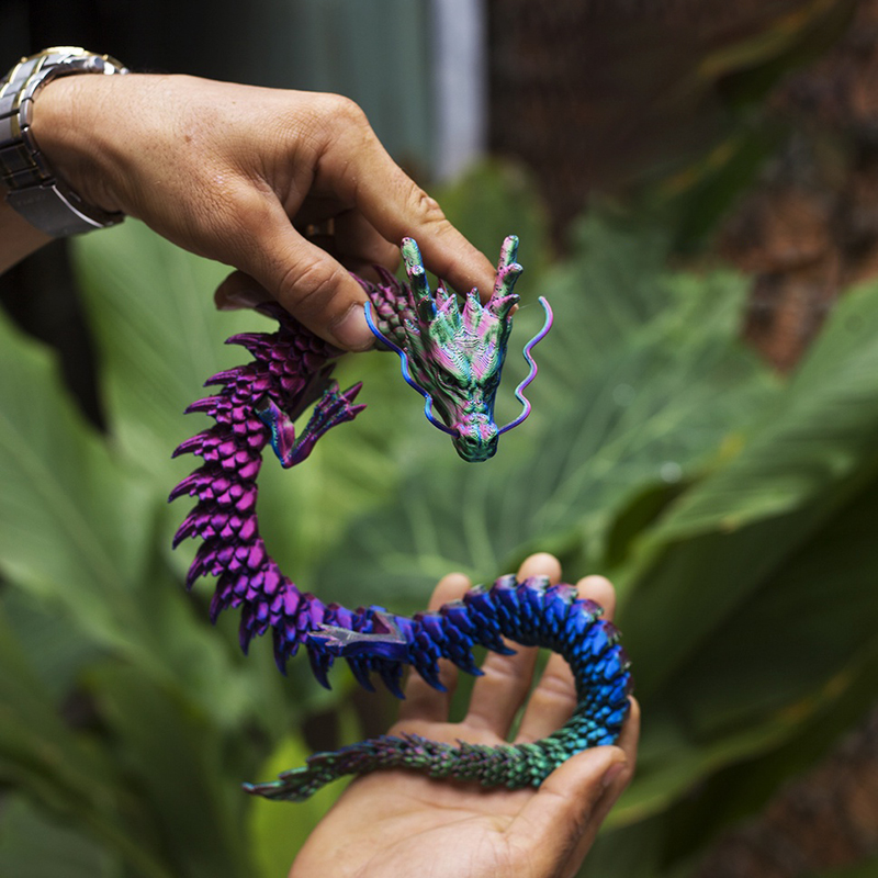 3D印刷されたドラゴンモデルの工芸品,色の変化,関節運動,車 - 3D Printing Gif のレビューと価格
