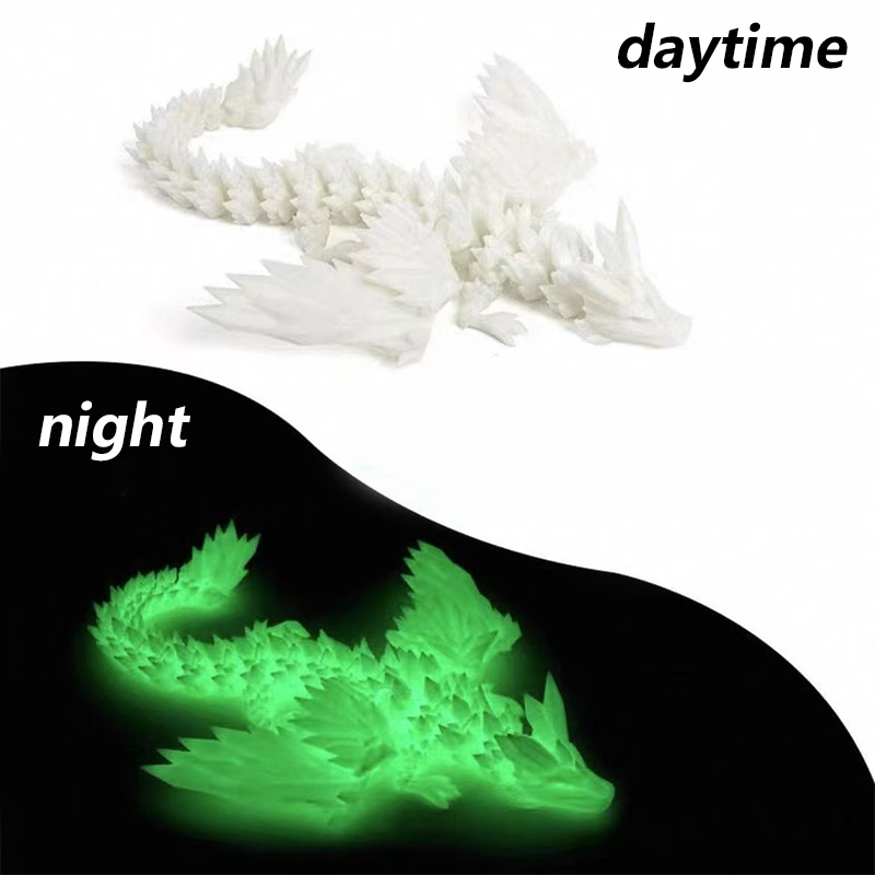 3Dプリント製の動くエキノサウルスの置物、ドラゴンの骨型デス - 3D Printing Gif のレビューと価格
