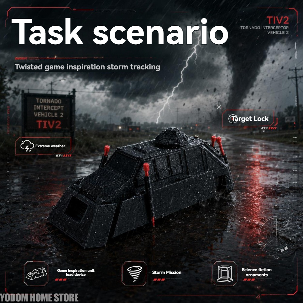 3Dプリント製Tiv2展開型竜巻対策車両2静的スケールディス - 3D Printing Gif のレビューと価格