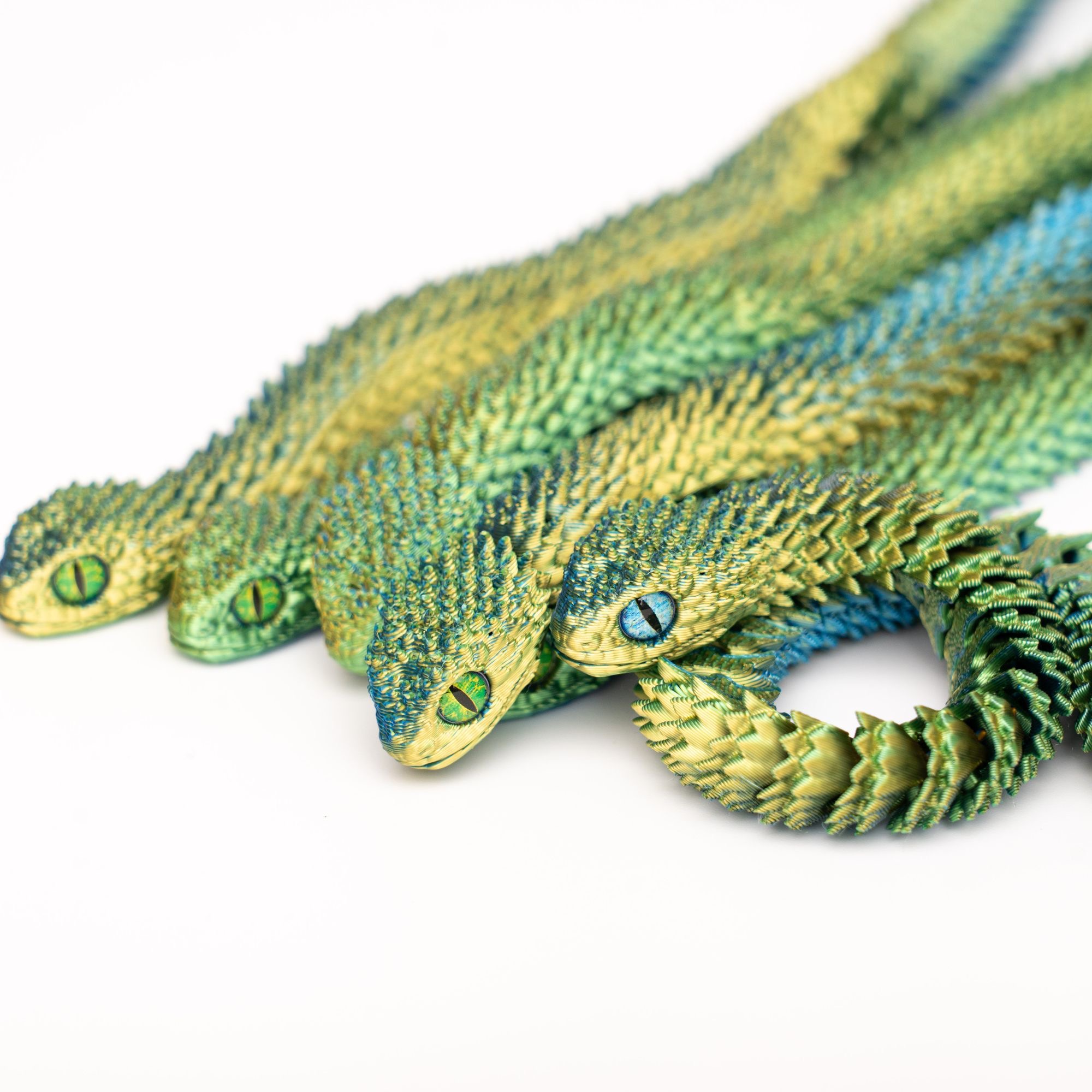 1/2/5/10個入り 30/45cm 3Dプリント製の蛇  - 3D Printing Xmas のレビューと価格
