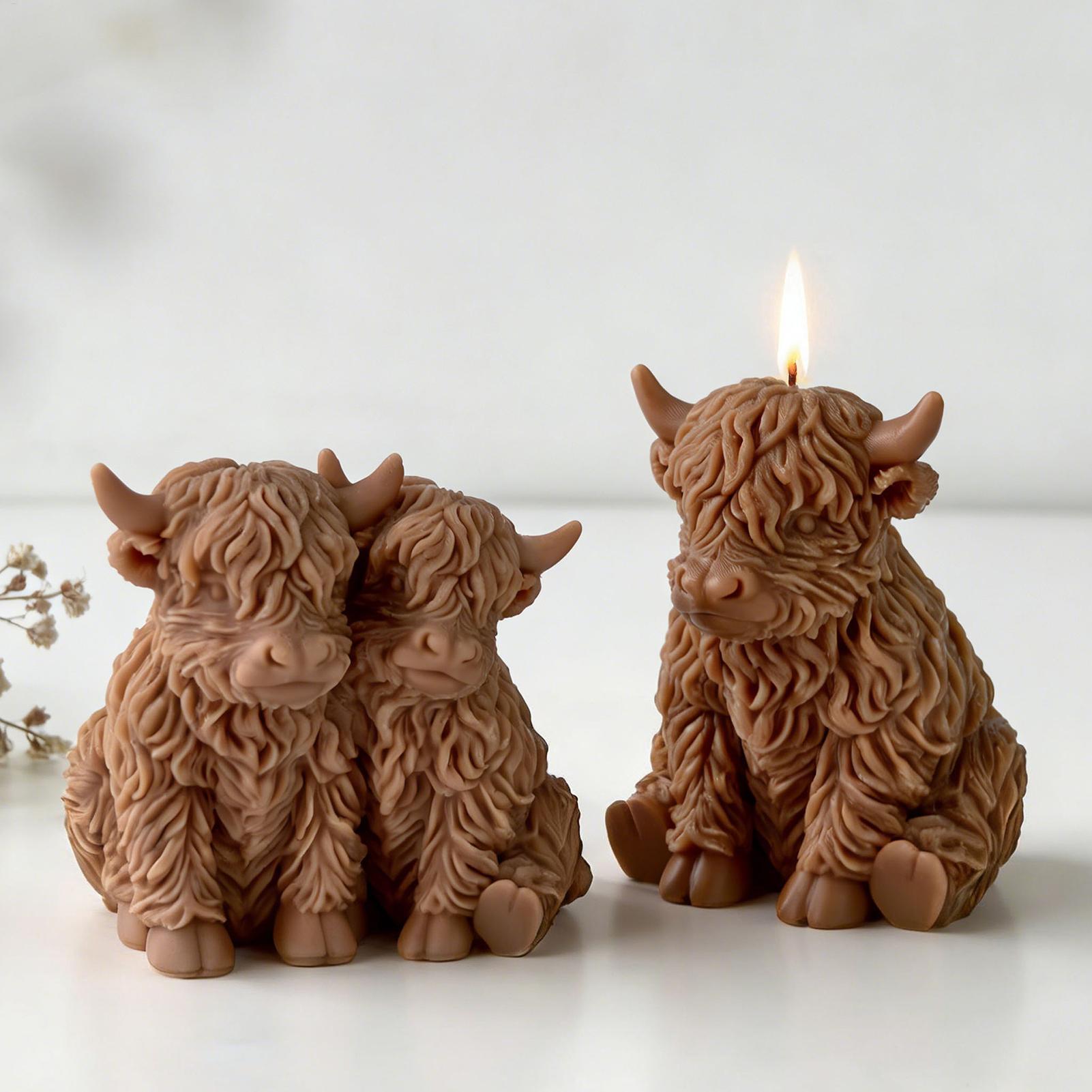 ハイランドカウシリコンモールド再利用可能な3Dかわいい動物鋳 - 3D Printing Epoxy Resin のレビューと価格