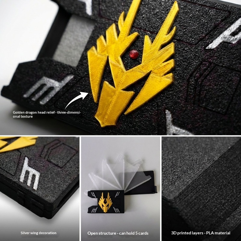 仮面ライダーライク 3D プリントカードホルダー PLA 環 - 3D Printing Gif のレビューと価格