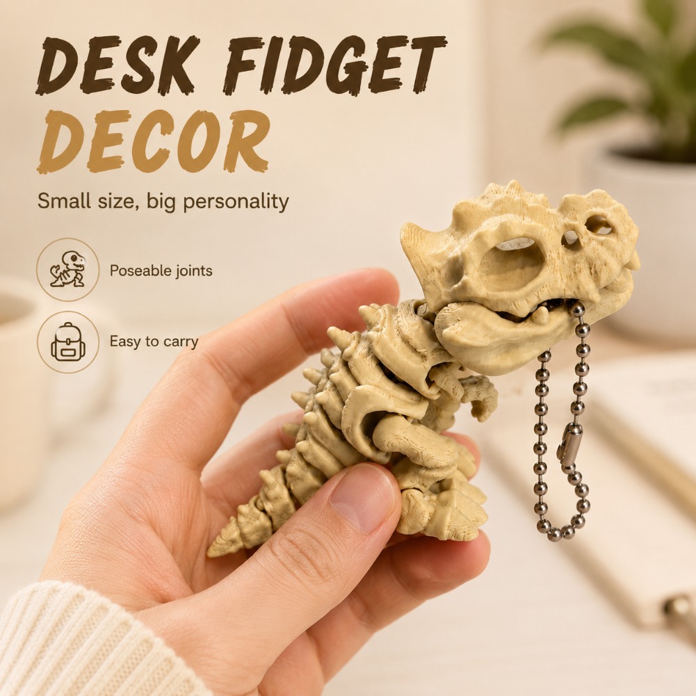 3Dプリントされたティラノサウルスレックスの骨格模型、回転可 - 3D Printing Model のレビューと価格