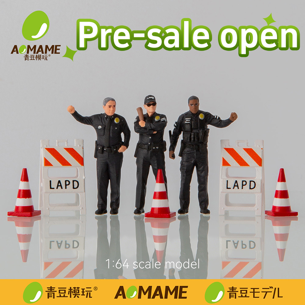 先行販売 1/64 LAPD警察セット レジンフィギュア、ジ - 3D Printing Diecast Cars のレビューと価格