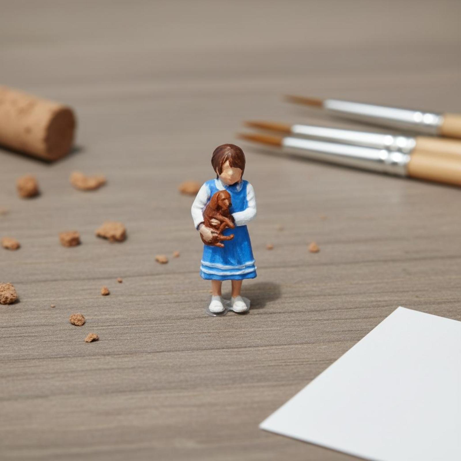 公園の風景フィギュア 3Dプリントジオラマフィギュア 手描き - 3D Printing Model のレビューと価格