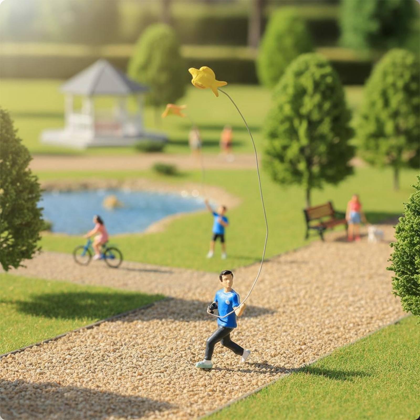 公園の風景フィギュア 3Dプリントジオラマフィギュア 手描き - 3D Printing Model のレビューと価格