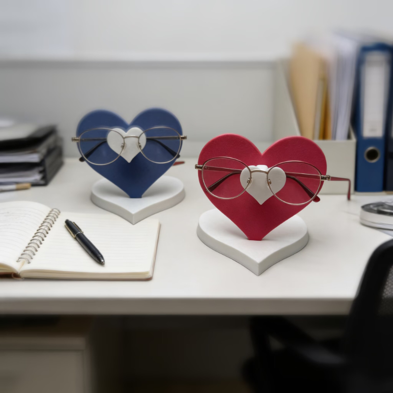 1PC 3D プリントハート型メガネフレームメガネケースディ - 3D Printing Glasses Frames のレビューと価格