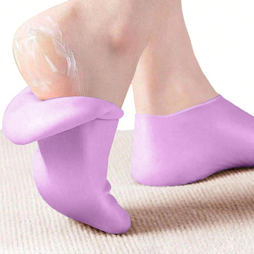 1ペア シリコンフットケアソックス＆再利用可能なSPAジェル - Silicone Sock Hotend のレビューと価格
