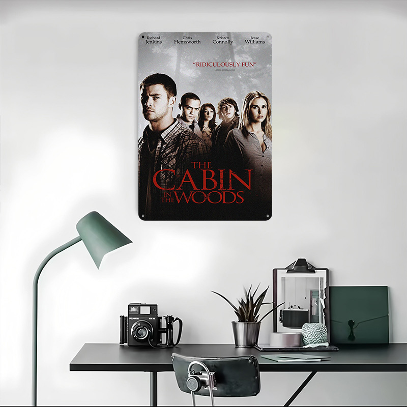 森のキャビン映画ポスターレトロ3Dプリントメタルサインカスタ - 3D Printing Office Setup のレビューと価格