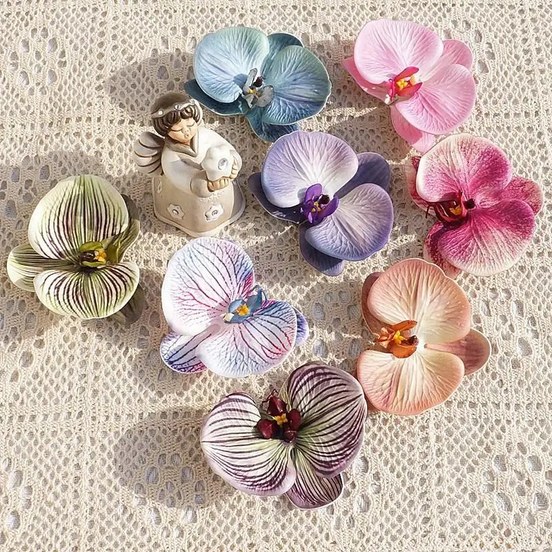 3Dプリントされた蝶蘭のヘッドピース、人工綿とシリコンの花、 - 3D Printing Gif のレビューと価格