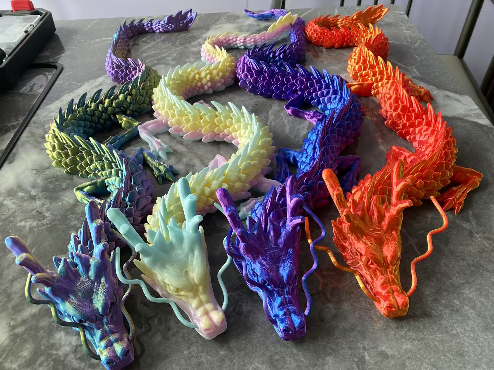 60 センチメートル 3D 印刷ドラゴンおもちゃ中国ドラゴン - 3D Printing Gif のレビューと価格