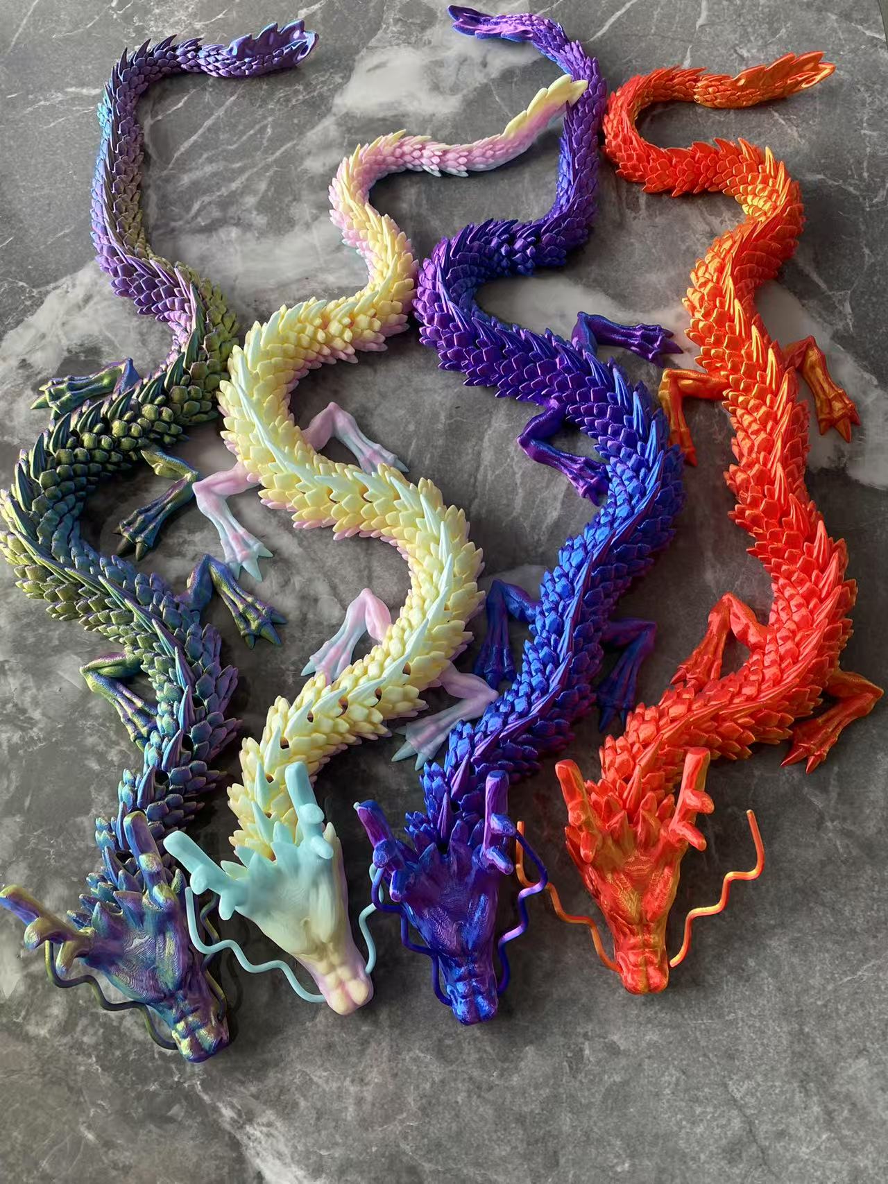 60 センチメートル 3D 印刷ドラゴンおもちゃ中国ドラゴン - 3D Printing Gif のレビューと価格