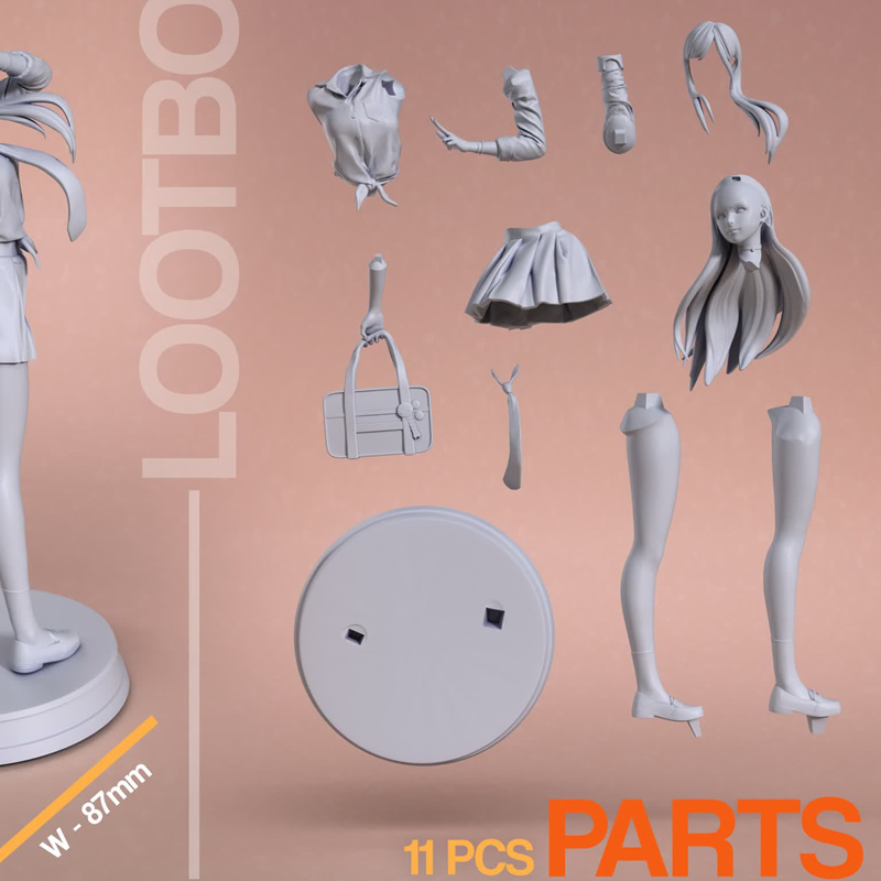 ゲームキャラクターの組み立てられた未塗装のカスタムジグソーパ - 3D Printing Character のレビューと価格