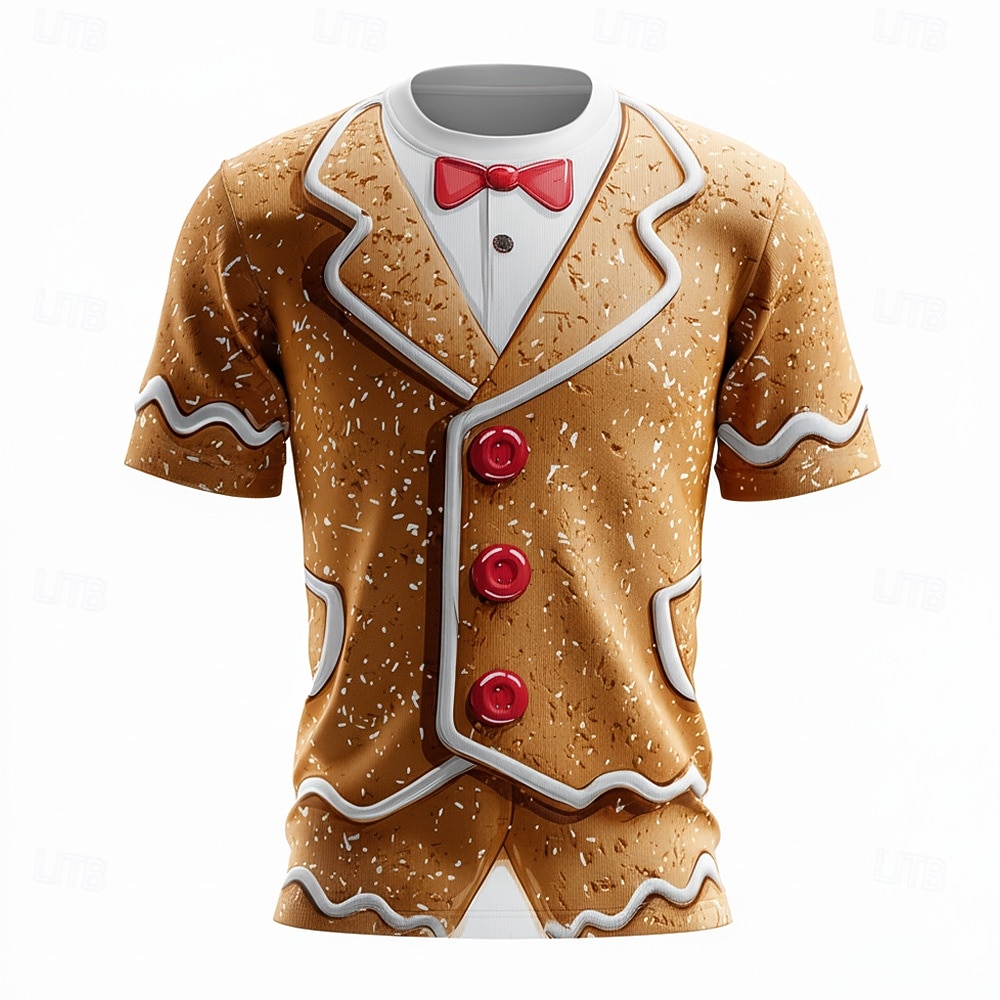 2026年クリスマス メンズ3DコスチュームTシャツ、面白い - 3D Printing Xmas のレビューと価格
