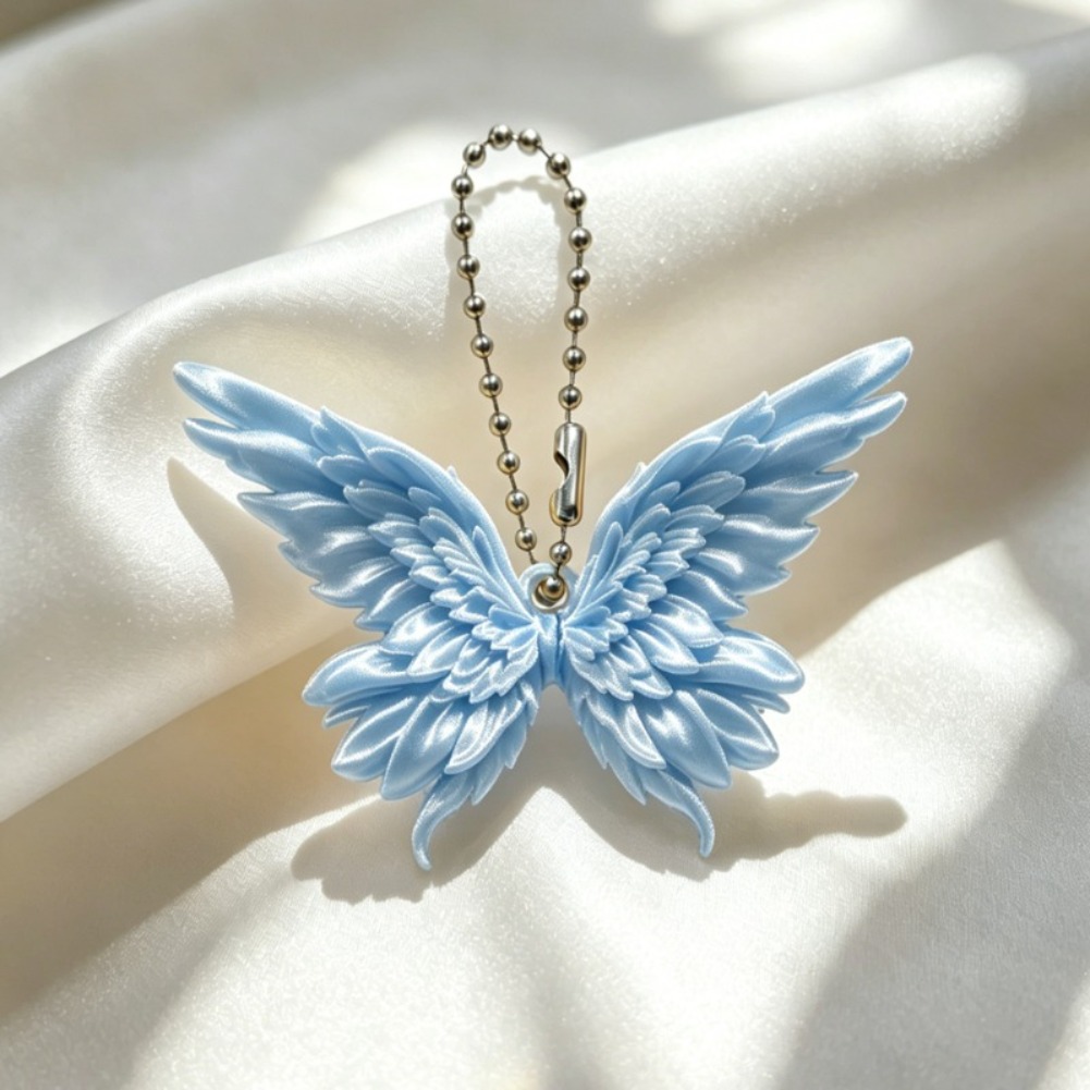 かわいい重ね着蝶の羽キーホルダー、可愛いランヤード、3Dプリ - 3D Printing Gif のレビューと価格