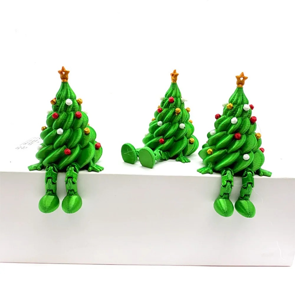 3Dプリントされたクリスマスツリーフィギュア、多関節可動式ク - 3D Printing Xmas のレビューと価格