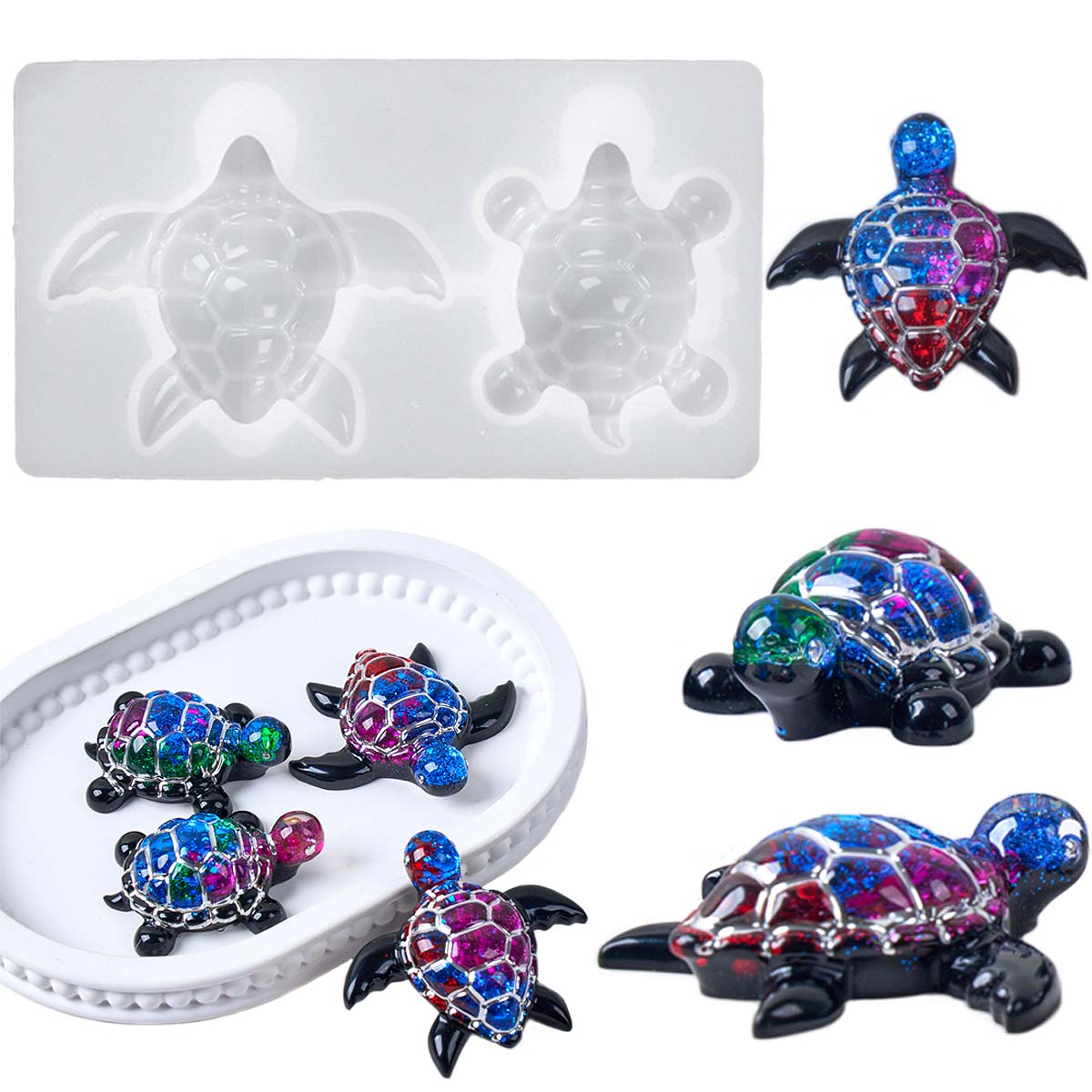3D ウミガメキーホルダーシリコーン型 DIY 海洋テーマ動 - 3D Printing Epoxy Resin のレビューと価格