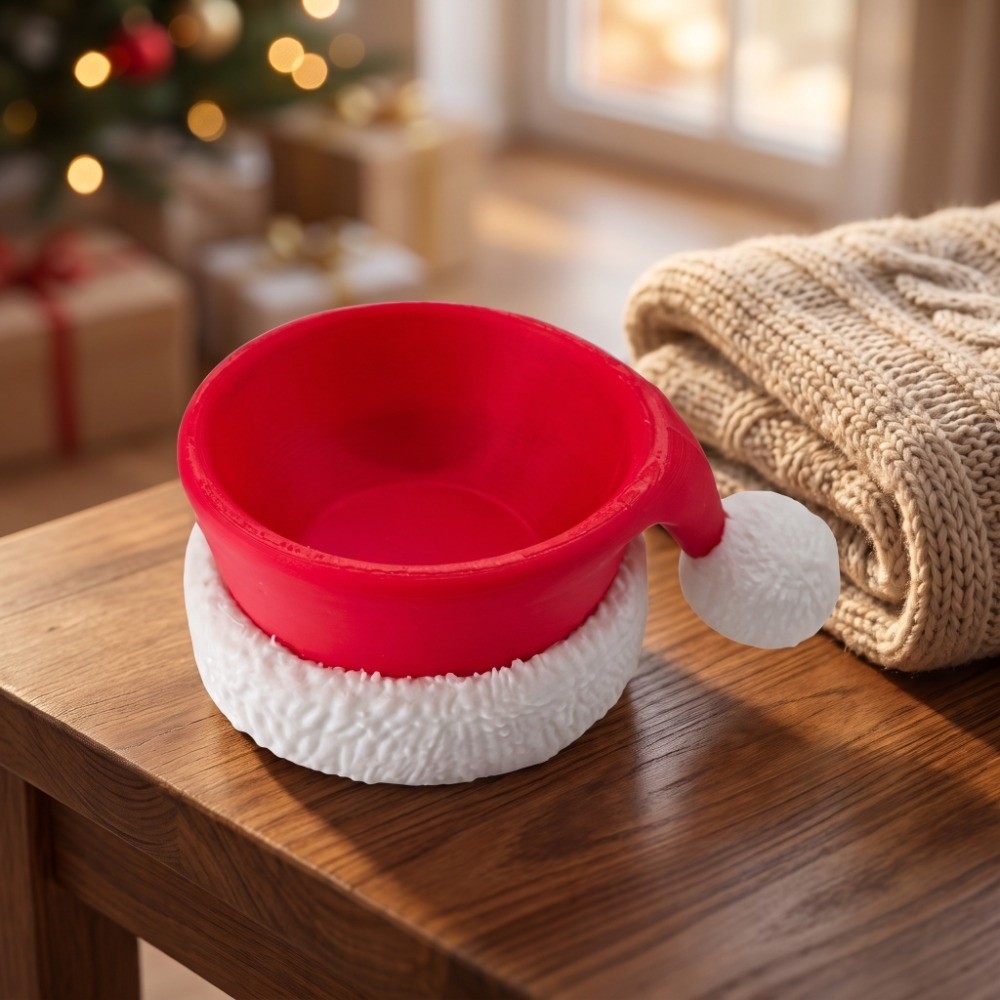 クリスマスボウル サンタ帽子 テーブルオーナメント 装飾用  - 3D Printing Xmas のレビューと価格